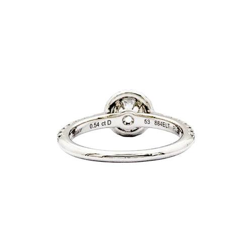 Bague 53 Bague Cartier, "Destinée", platine et diamants. 58 Facettes 35528
