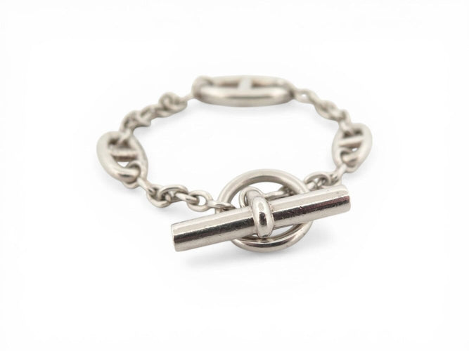 Bracelet Hermès Chaine d'Ancre Farandole - Bracelet en argent massif 925, 15 cm 58 Facettes 274246