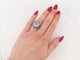 Bague 52 Mauboussin Couleur d'Émotions - Bague en platine 950 topaze et saphirs, T52 58 Facettes 274241