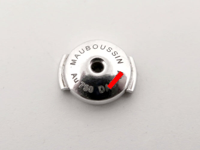 Boucles d'oreilles Mauboussin Tu es la sublime fleur de ma vie - Boucles d’oreilles en or blanc 18k et saphir 58 Facettes 274234