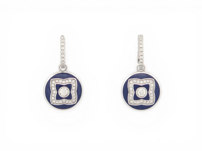 Boucles d'oreilles De Beers Lotus Enchanted - Boucles d’oreilles en or blanc 18k et diamants 58 Facettes 274230