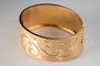 Bracelet Bracelet manchette rigide vintage en or jaune 18 kt 58 Facettes Bracciale vintage rigido