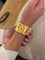 Bracelet Bracelet manchette rigide vintage en or jaune 18 kt 58 Facettes Bracciale vintage rigido