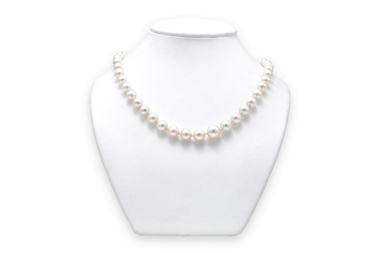 Collier Collier de perles années 50 en or blanc 18 carats serti de diamants 58 Facettes B850