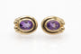 Boucles d'oreilles Boucles d'oreilles vintage - Puces en or jaune 585/1000 et améthystes 58 Facettes 12080