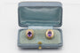 Boucles d'oreilles Boucles d'oreilles vintage - Puces en or jaune 585/1000 et améthystes 58 Facettes 12080