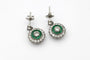 Boucles d'oreilles Art déco - Boucles d’oreilles pendantes en platine 950, émeraudes et diamants 1,80 ct 58 Facettes 11939