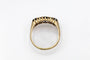 Bague 58 Bague ancienne en or jaune sertie de saphirs et diamants 58 Facettes 11700
