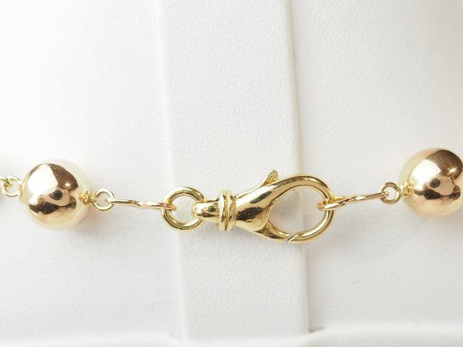 Collier Collier marseillais - Collier en or rose 18 carats à boules 9 mm 58 Facettes 33733