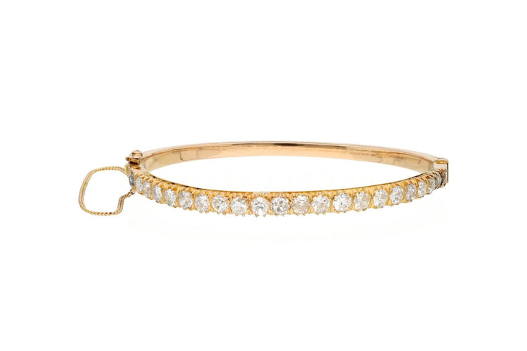 Bracelet Bracelet en or jaune 850 serti de diamants env. 3,20 ct 58 Facettes 12020