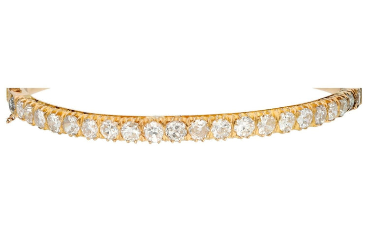 Bracelet Bracelet en or jaune 850 serti de diamants env. 3,20 ct 58 Facettes 12020