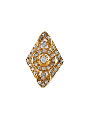 Bague 43 Bague moderne en or jaune et diamants 58 Facettes BO/150044