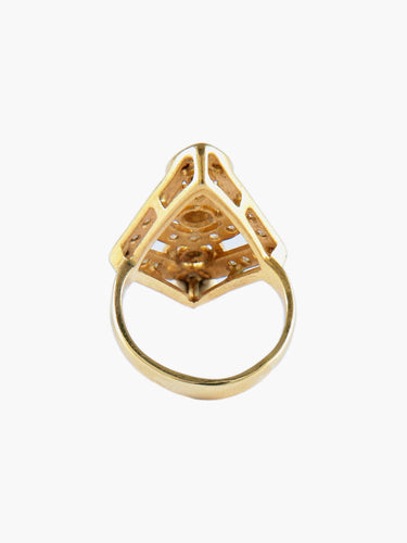 Bague 43 Bague moderne en or jaune et diamants 58 Facettes BO/150044