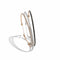 Bracelet Trilogie de bracelets jonc ouverts en or rose et blanc 18 carats, diamants 58 Facettes 1-0000830/3
