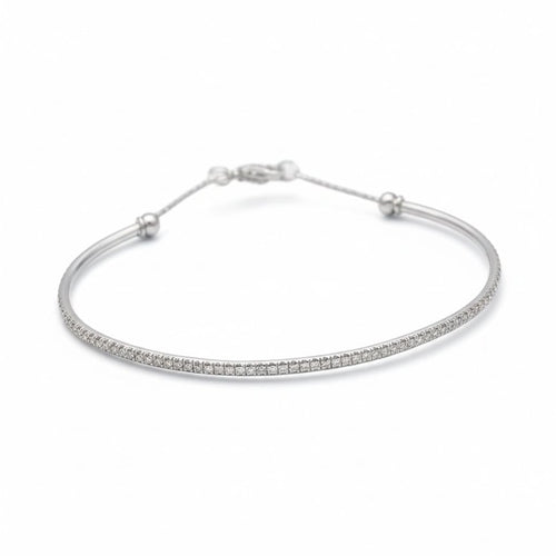 Bracelet Trilogie de bracelets jonc ouverts en or rose et blanc 18 carats, diamants 58 Facettes 1-0000830/3