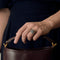 Bague 51 Élégante bague en or blanc , diamants, émeraudes et saphirs de style Art déco 58 Facettes 58FC49