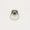 Bague 51 Élégante bague en or blanc , diamants, émeraudes et saphirs de style Art déco 58 Facettes 58FC49