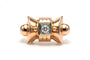 Bague 53 Bague Art déco en or jaune et diamant 58 Facettes B849