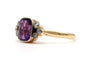 Bague 56 Bague Art déco en or jaune 18 carats avec améthyste et diamants taille rose 58 Facettes 23707