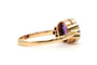 Bague 56 Bague Art déco en or jaune 18 carats avec améthyste et diamants taille rose 58 Facettes 23707