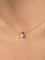Collier Arthus Bertrand - Collier pendentif Tendre Pensée en or jaune agate 58 Facettes BO/210008