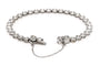 Bracelet Bracelet contemporain en or blanc 18 carats serti de diamants taille brillant 58 Facettes 23717