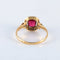 Bague 58 Bague vintage en or jaune et platine avec rubis et diamants 58 Facettes Bague