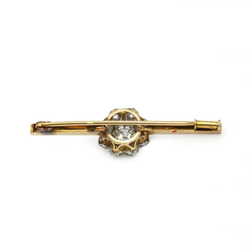 Broche Broche Marguerite - Or jaune, Platine & Diamants 58 Facettes 260047R