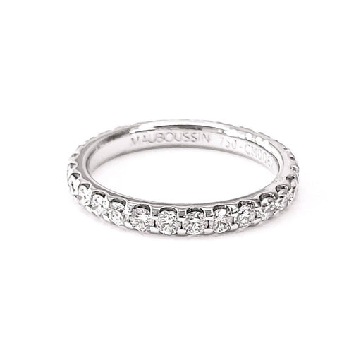 Bague 51.5 Mauboussin Passion & Fashion - Alliance en or blanc 18K et diamants 58 Facettes DV-MAUBOUS.all