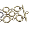 Bracelet Bracelet - Bracelet en or jaune et or blanc 18k style étrusque 58 Facettes P98