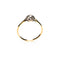 Bague 57 Bague de fiançailles ancienne en or jaune, platine et diamants 58 Facettes LMB-345