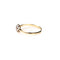 Bague 57 Bague de fiançailles ancienne en or jaune, platine et diamants 58 Facettes LMB-345