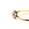 Bague 57 Bague de fiançailles ancienne en or jaune, platine et diamants 58 Facettes LMB-345