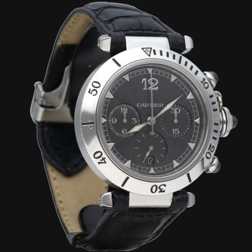 Montre Cartier Montre Pasha Chronograph 58 Facettes MT45786