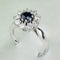Bague 52 Bague - Saphir et diamants en or blanc 750 58 Facettes 2138