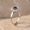 Bague 52 Bague - Saphir et diamants en or blanc 750 58 Facettes 2138