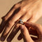 Bague 52.5 Bague halo - Solitaire en or jaune 18 carats et diamants 58 Facettes 2058