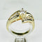 Bague 52.5 Bague halo - Solitaire en or jaune 18 carats et diamants 58 Facettes 2058