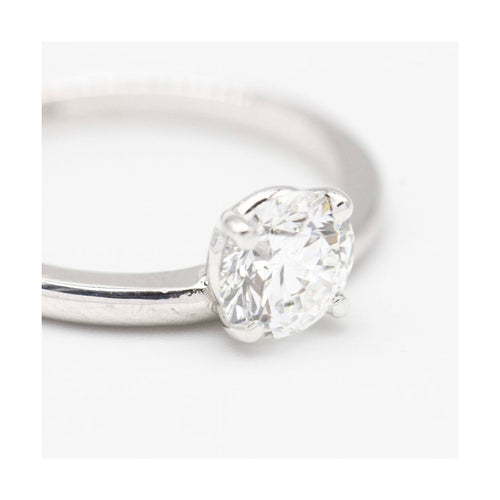 Bague MUM - Bague en or blanc 18K avec diamant de laboratoire 1,50 ct 58 Facettes UKD364040MM