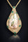 Collier Collier-pendentif en or blanc 18 carats avec Mabe de Tahiti, diamants et émeraudes 58 Facettes MAB