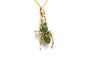 Pendentif Pendentif contemporain en or jaune 18 carats serti d’aventurines 58 Facettes B856