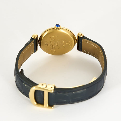 Montre Cartier Must Colisée - Montre en argent plaqué or, cadran doré 58 Facettes A1180