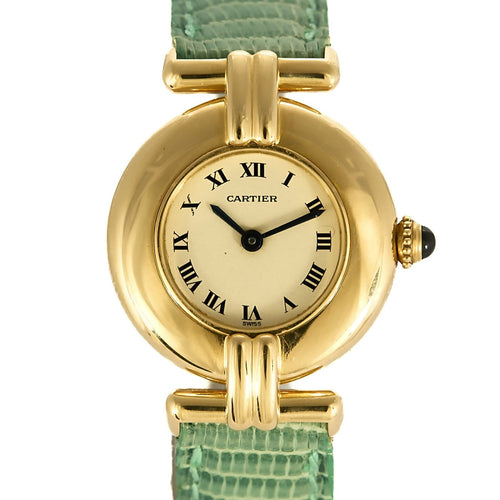 Montre Cartier Colisée - Montre en or jaune 18K, cadran blanc chiffres romains 58 Facettes A1175