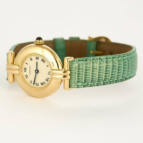 Montre Cartier Colisée - Montre en or jaune 18K, cadran blanc chiffres romains 58 Facettes A1175