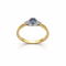 Bague 58 Bague en or 18 carats saphir et diamants 58 Facettes Bague en or  saphir et diamants