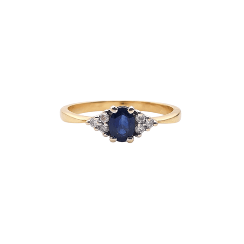 Bague 58 Bague en or 18 carats saphir et diamants 58 Facettes Bague en or  saphir et diamants