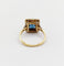 Bague 48 Bague pompadour Art déco en or 18k et platine, saphir et diamants 58 Facettes A06982