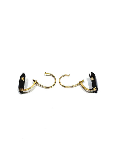 Boucles d'oreilles Boucles d’oreilles - Plaques d’onyx en or 18 carats 58 Facettes 1744299