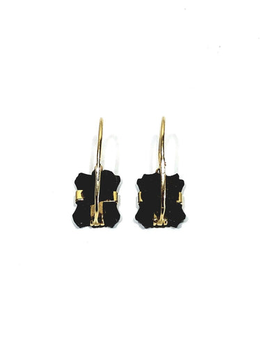 Boucles d'oreilles Boucles d’oreilles - Plaques d’onyx en or 18 carats 58 Facettes 1744299