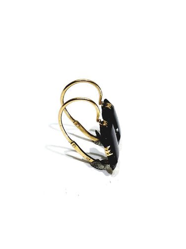 Boucles d'oreilles Boucles d’oreilles - Plaques d’onyx en or 18 carats 58 Facettes 1744299